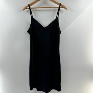 Gilly Hicks Black Satin Slip Dress – Size Medium